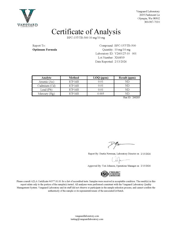 Detection report 7 of 7 for BPC-157