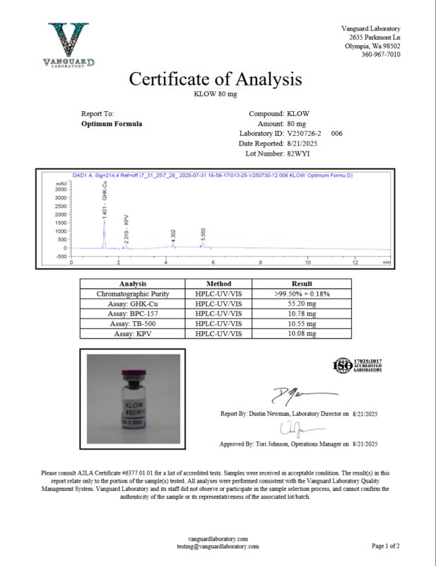 Detection report 1 of 3 for KLOW