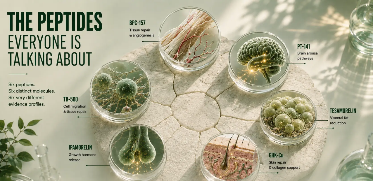 Top-tier therapeutic peptides and their mechanisms of action